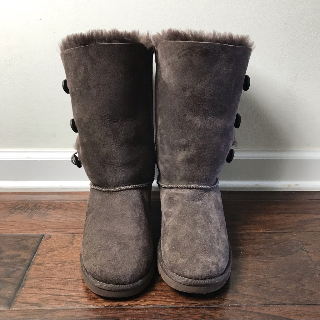 Authentic Ugg Bailey Bow Tall Gray Boot